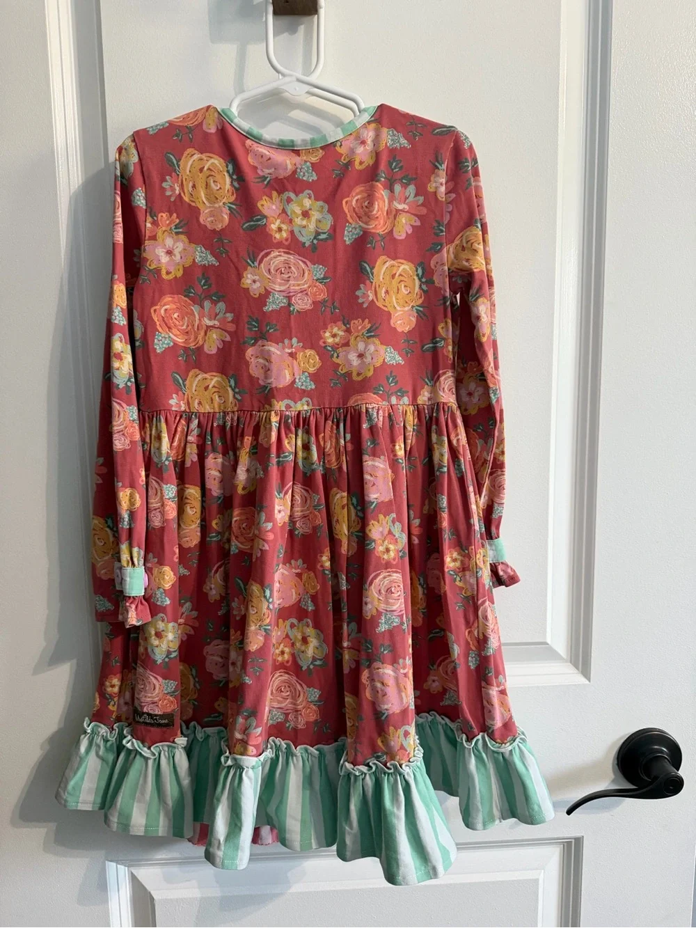 Matilda Jane Girls Floral Ruffle Dress w/ Matching Leggings